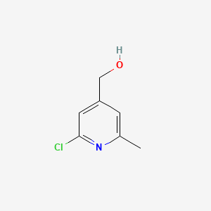 Chemical structure of (2-chloro-6-methylpyridin-4-yl)methanol