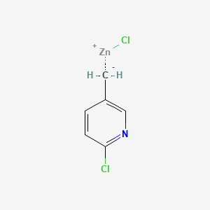 Chemical structure of (2-Chloro-5-pyridyl)Methylzinc chloride