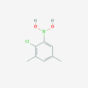 Chemical structure of (2-Chloro-3,5-dimethylphenyl)boronic acid
