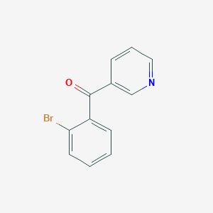 Chemical structure of (2-Bromophenyl)(pyridin-3-yl)methanone
