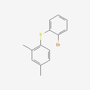 Chemical structure of (2-Bromophenyl)(2,4-dimethylphenyl)sulfane