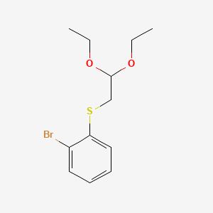 Chemical structure of (2-Bromophenyl)(2,2-diethoxyethyl)sulfane