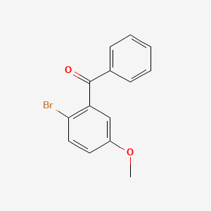 Chemical structure of (2-Bromo-5-methoxyphenyl)(phenyl)methanone