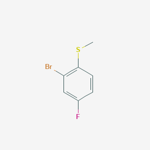 Chemical structure of 2-Bromo-4-fluorothioanisole