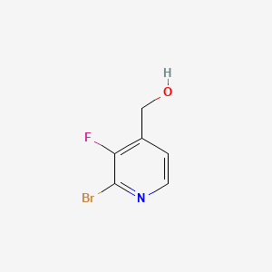 Chemical structure of (2-Bromo-3-fluoropyridin-4-yl)methanol