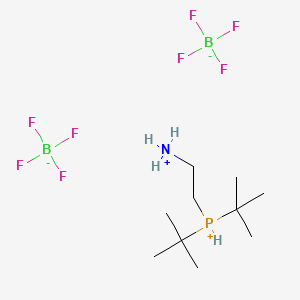 Chemical structure of (2-Ammonioethyl)di-t-butylphosphonium bis(tetrafluoroborate)