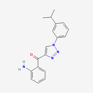 Chemical structure of (2-Aminophenyl)(1-(3-isopropylphenyl)-1H-1,2,3-triazol-4-yl)methanone
