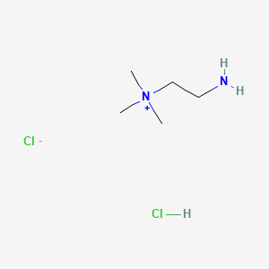 Chemical structure of (2-Aminoethyl)trimethylammonium chloride HCl