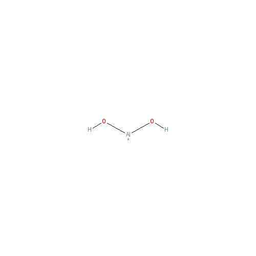 Chemical structure of (2-Aminoacetoxy)dihydroxyaluminum