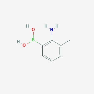 Chemical structure of (2-Amino-3-Methylphenyl)Boronic Acid