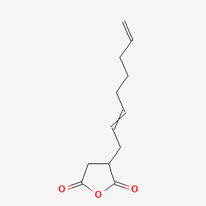 Chemical structure of (2,7-Octadien-1-yl)succinic Anhydride