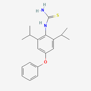 Chemical structure of (2,6-Diisopropyl-4-Phenoxy)Phenylthiourea