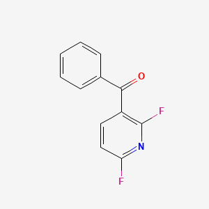 Chemical structure of (2,6-Difluoropyridin-3-yl)(phenyl)methanone