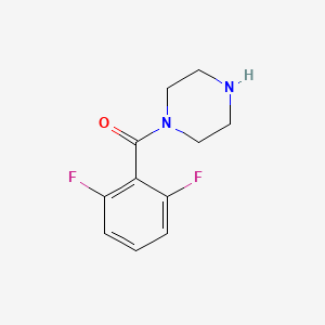 Chemical structure of 1-(2,6-Difluorobenzoyl)piperazine