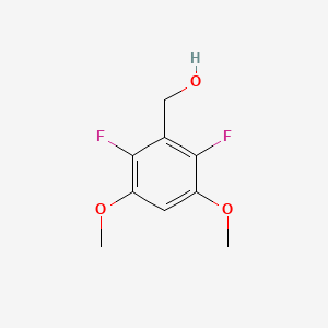 Chemical structure of (2,6-Difluoro-3,5-dimethoxyphenyl)methanol