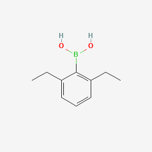 Chemical structure of (2,6-Diethylphenyl)boronic acid