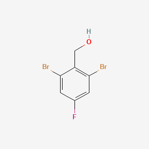 Chemical structure of (2,6-Dibromo-4-fluorophenyl)methanol