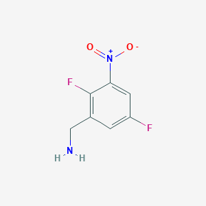 Chemical structure of (2,5-Difluoro-3-nitrophenyl)methanamine