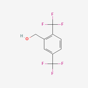 Chemical structure of 2,5-Bis(trifluoromethyl)benzyl alcohol