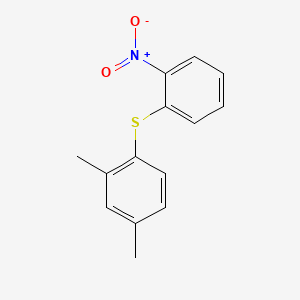 Chemical structure of (2,4-Dimethylphenyl)(2-nitrophenyl)sulfane