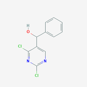 Chemical structure of (2,4-Dichloropyrimidin-5-yl)(phenyl)methanol