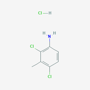 Chemical structure of (2,4-Dichloro-3-methylphenyl)amine hydrochloride