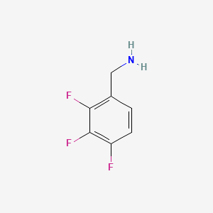 Chemical structure of 2,3,4-Trifluorobenzylamine
