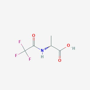 Chemical structure of (2,2,2-Trifluoroacetyl)-D-alanine
