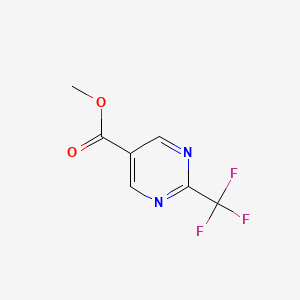 Chemical structure of (2-(Trifluoromethyl)pyrimidin-5-yl)methanol