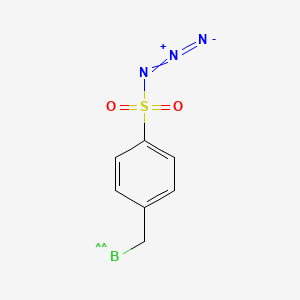 Chemical structure of (2-(thiazol-2-yl)pyrimidin-5-yl)boronic acid