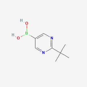 Chemical structure of (2-Tert-butylpyrimidin-5-YL)boronic acid