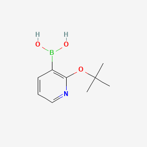 Chemical structure of (2-(tert-Butoxy)pyridin-3-yl)boronic acid
