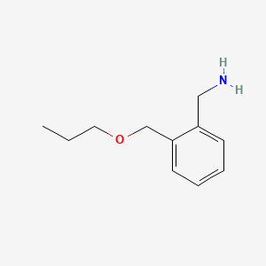 Chemical structure of (2-(Propoxymethyl)phenyl)methanamine