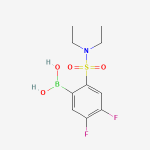 Chemical structure of (2-(N,N-Diethylsulfamoyl)-4,5-difluorophenyl)boronic acid