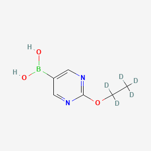 Chemical structure of (2-(ethoxy-d5)pyrimidin-5-yl)boronic acid