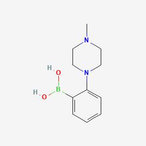 Chemical structure of (2-(4-Methylpiperazin-1-yl)phenyl)boronic acid