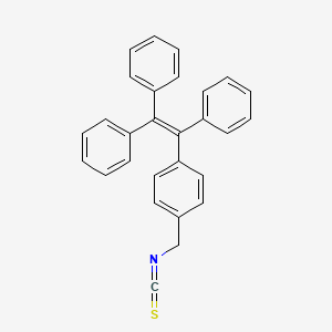 Chemical structure of (2-(4-(isothiocyanatoMethyl)phenyl)ethene-1,1,2-triyl)tribenzene