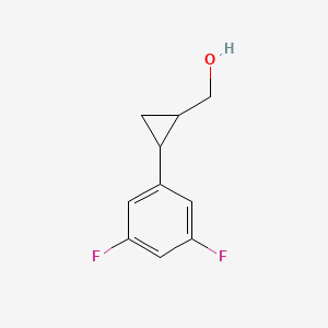 Chemical structure of (2-(3,5-difluorophenyl)cyclopropyl)methanol