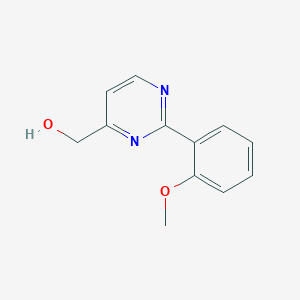 Chemical structure of (2-(2-Methoxyphenyl)pyrimidin-4-yl)methanol