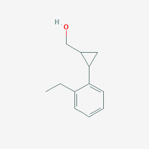 Chemical structure of (2-(2-ethylphenyl)cyclopropyl)methanol