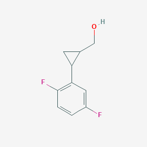Chemical structure of (2-(2,5-difluorophenyl)cyclopropyl)methanol
