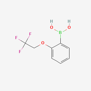 Chemical structure of 2-(2,2,2-Trifluoroethoxy)benzeneboronic acid