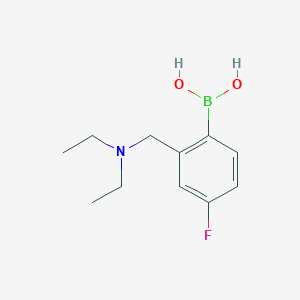 Chemical structure of (2-((Diethylamino)methyl)-4-fluorophenyl)boronic acid
