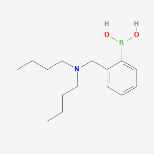 Chemical structure of (2-((Dibutylamino)methyl)phenyl)boronic acid