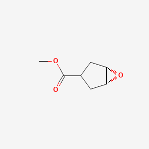 Chemical structure of (1α,3β,5α)-Methyl 6-oxabicyclo[3.1.0]hexane-3-carboxylate