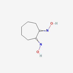 Chemical structure of 1,2-Di(hydroxyimino)cycloheptane