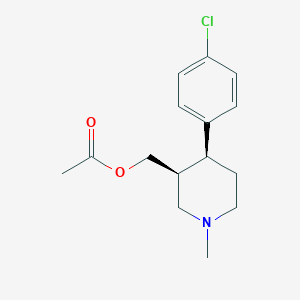 Chemical structure of (1S,5S)-ethyl 3-benzyl-3-azabicyclo[3.1.0]hexane-1-carboxylate hydrochloride