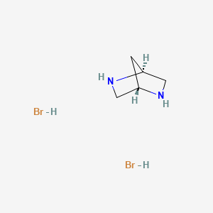 Chemical structure of (1S,4S)-2,5-Diazabicyclo[2.2.1]heptane Dihydrobromide