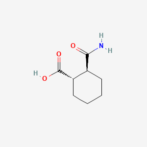 Chemical structure of (S,S)-2-Carbamoylcyclohexanecarboxylic acid