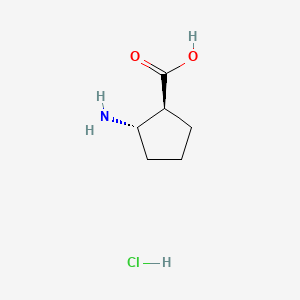 Chemical structure of (1S,2S)-2-Aminocyclopentanecarboxylic acid hydrochloride